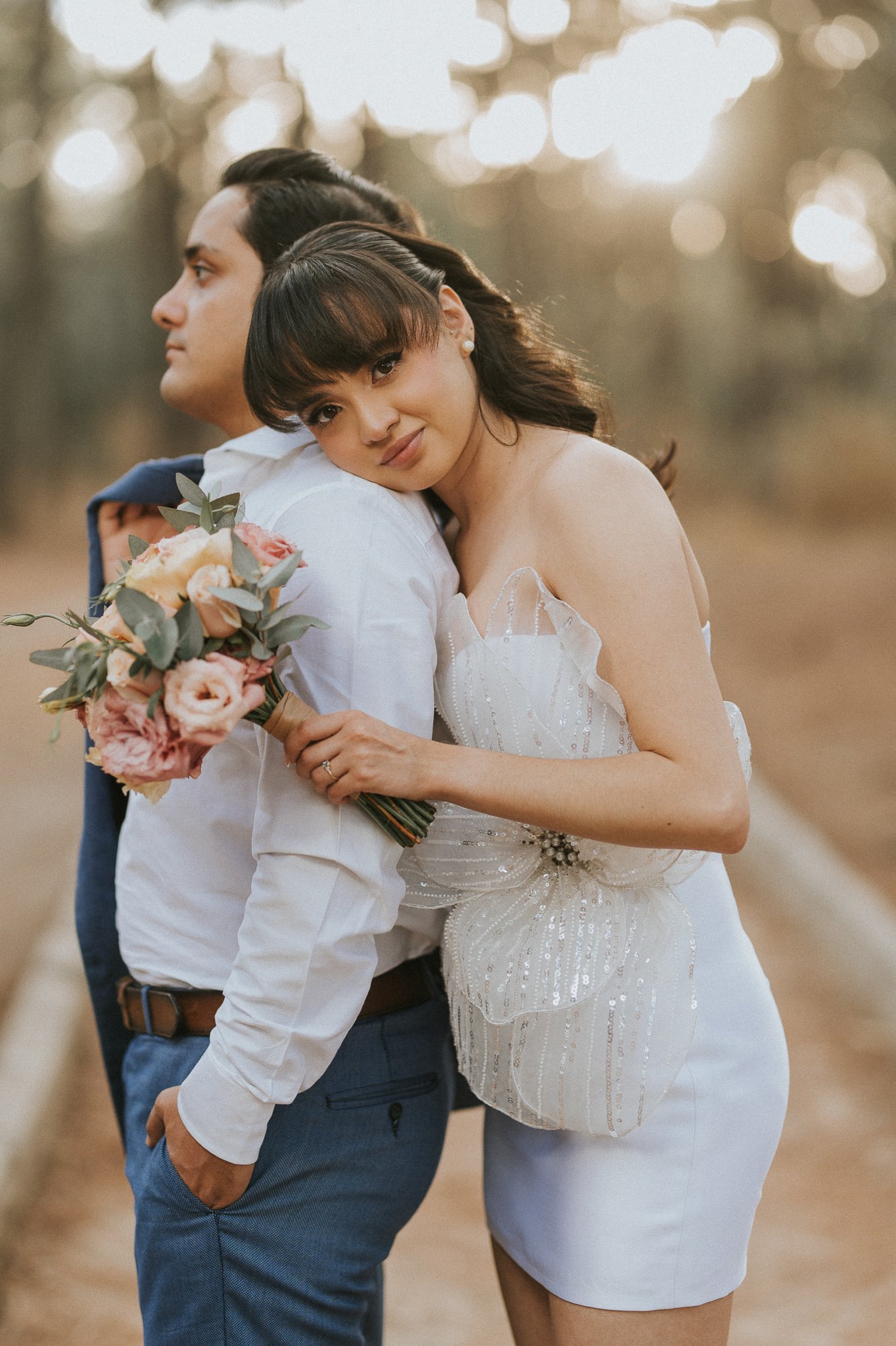 Jorge y Alondra sonriendo